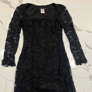 Guess Collection Elegant Black Lace Dress, Size 6